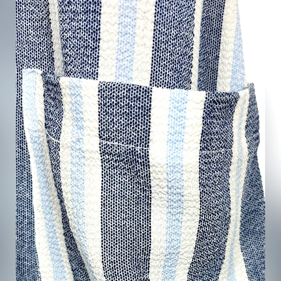 Monteau Semi Sheer Blue Dress with Pockets | Size: Small - Picture 9 of 9